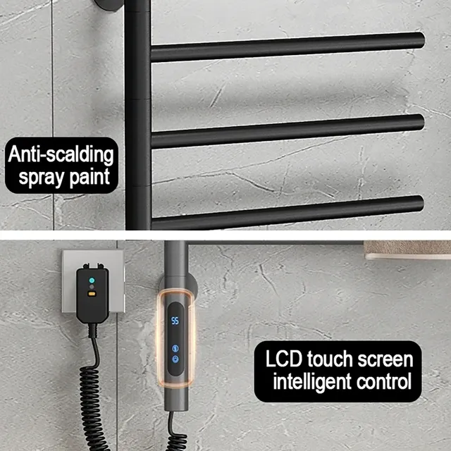 Porte-serviettes chauffant électrique intelligent en… – vue 5