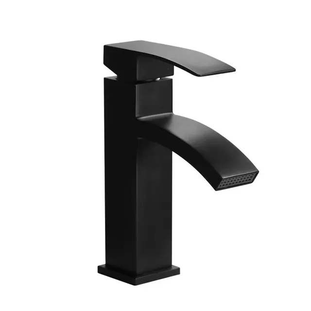 Hotaan robinet de lavabo noir mat – vue 4