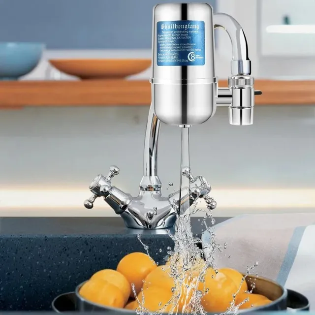 Robinet filtre eau cuisine inox chromé monobloc… – vue 4