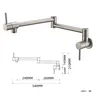 Robinet de cuisine pliable à montage mural – vue 4