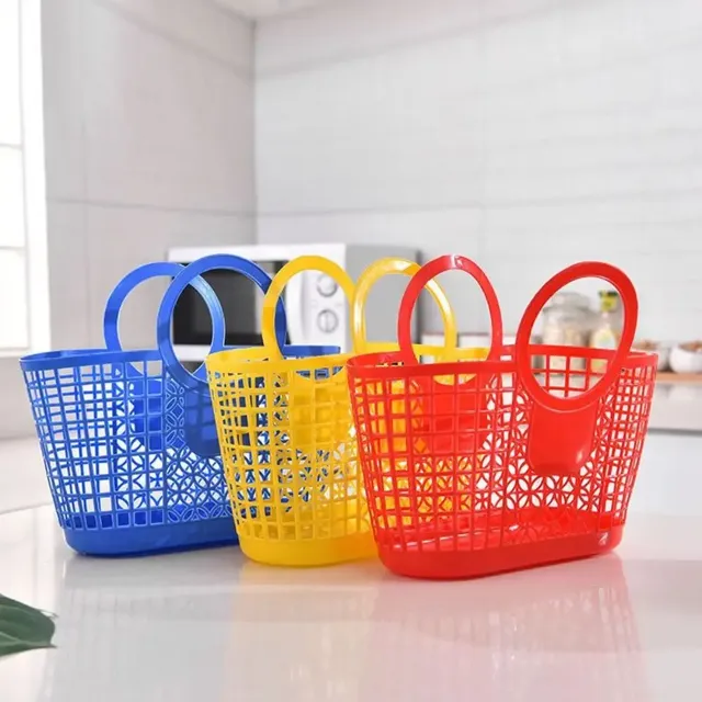 Panier rangement plastique suspendu portable pratique…