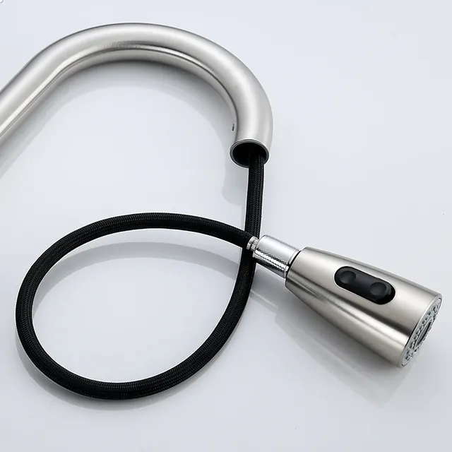 Robinet de cuisine extractible en acier inoxydable avec… – vue 4