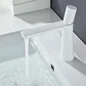 Robinet de lavabo de salle de bains blanc – vue 5