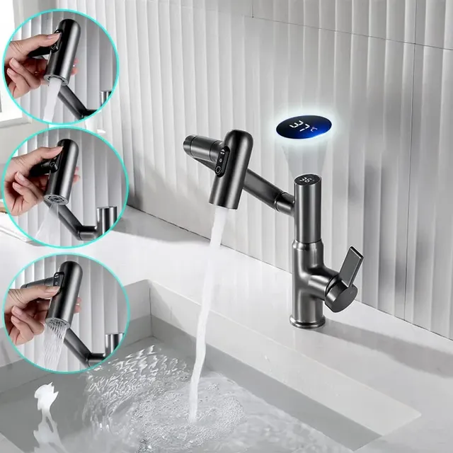 Robinet de salle de bains rotatif en laiton – vue 3