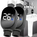 Jauge de température de douche à domicile, affichage numérique LED, jauge de température de l&rsquo;eau de bain de bébé, moniteur intelligent étanche pour bain et salle de bain