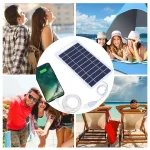 KYCOR-Camping randonnée panneau solaire 5V 2W Type-C Charge Portable Kit Flexible léger Mini système pour téléphones alimentation