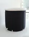 Bain à Bulles Noir Pliable en PVC Gonflable avec… – vue 3