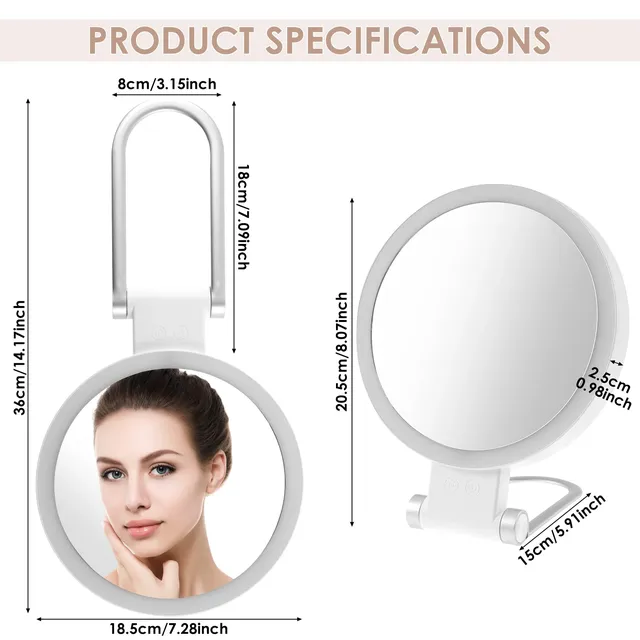 Miroir grossissant pliable 30X 360 ° Miroir de… – vue 3