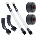 Tuyau de remplissage de carburant de course en PVC transparent, tuyau de gaz précieux, remplacement universel, bouchon de carafe avec cintreuse de tuyau, voiture