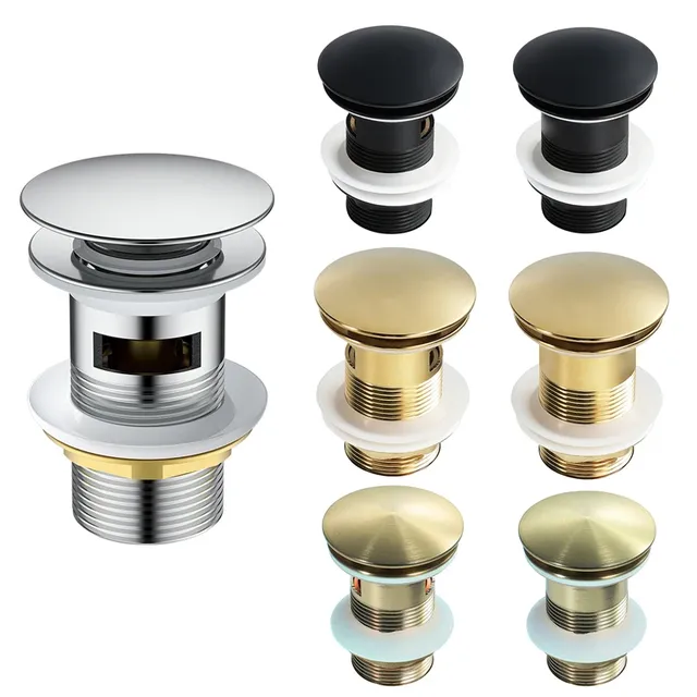 Bonde vidange poussoir clic clac laiton massif inox… – vue 2