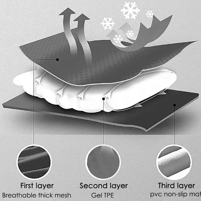Coussin de siège de moto en Gel – vue 6