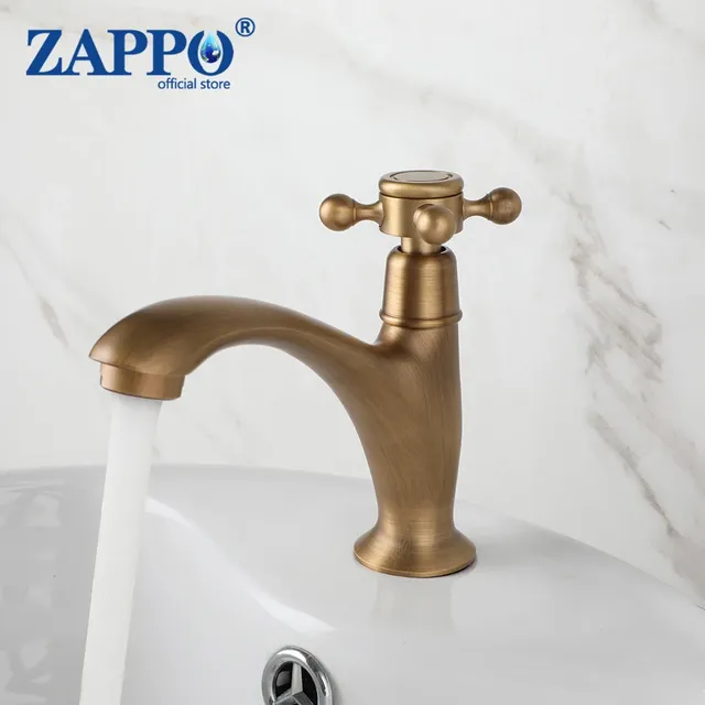 ZAPPO robinet d'eau froide simple en laiton Antique – vue 2