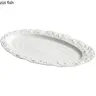 Assiette ovale Texture roche – vue 6