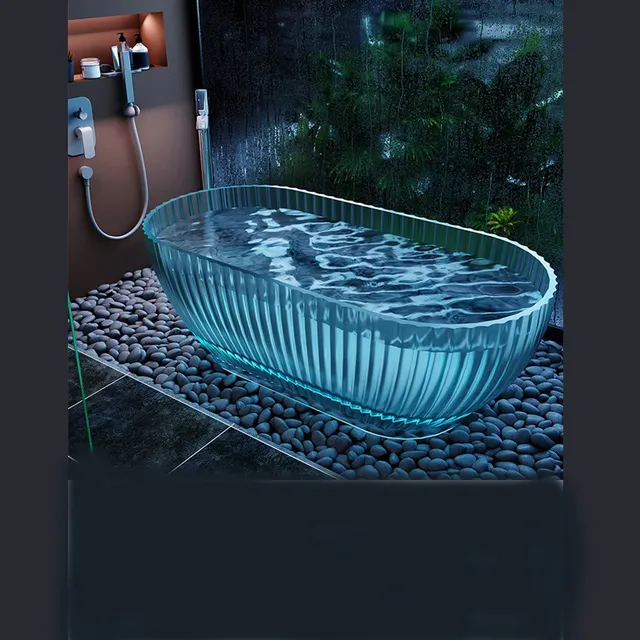Baignoire autoportante montée au sol – vue 6