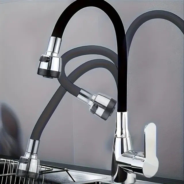 360 ° Robinet d'évier de cuisine flexible rotatif – vue 5
