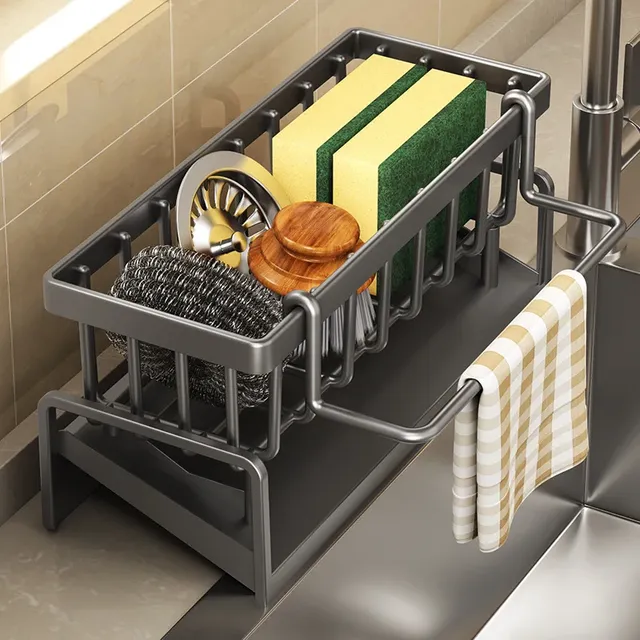 Étagère de rangement d'épices de cuisine avec égouttoir