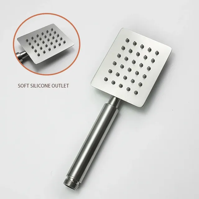 Pommeau douchette main inox 304 acier brossé haute… – vue 4