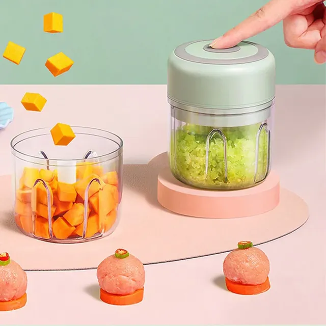 Mini robot cuisine électrique portable rechargeable sans… – vue 2
