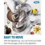 Tapis coulissant de mélangeur KYCOR-5X, tapis coulissant de mélangeur pour Kitchenaid Professional série 600, support de levage de bol de 5 à 8 litres