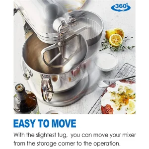 Tapis coulissant de mélangeur KYCOR-5X, tapis coulissant de mélangeur pour Kitchenaid Professional série 600, support de levage de bol de 5 à 8 litres