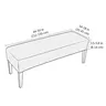 Housse de tabouret rectangulaire élastique – vue 2