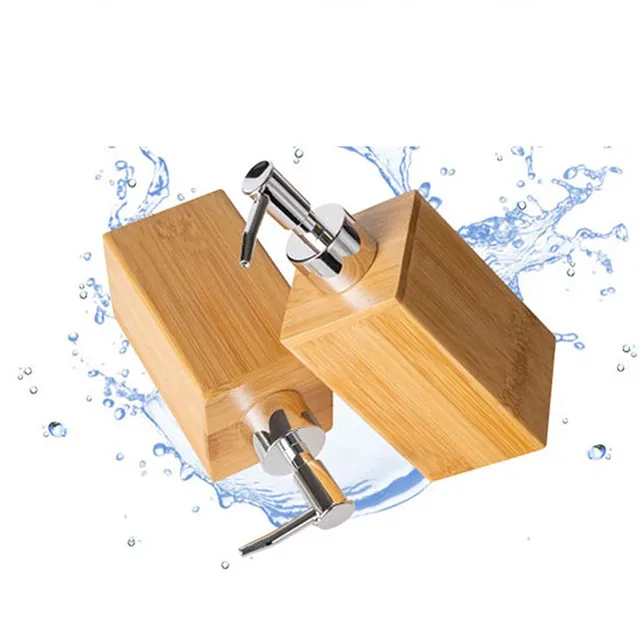 Lot trois distributeurs savon liquide bambou pompe… – vue 5