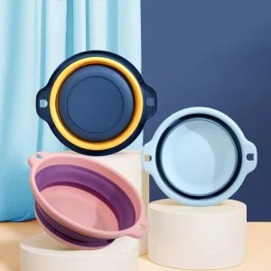 Lavabo à linge pliable Portable, lavabo pliant de voyage en plastique, sûr et Durable, lavabo pliable, fournitures ménagères de salle de bains