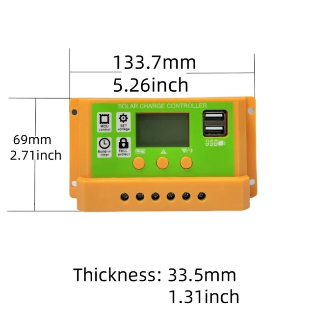 Régulateur de batterie de panneau solaire 10A 20A 30A… – vue 6