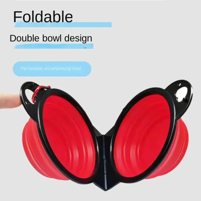 Bol de voyage pliable 2 en 1 pour chien – vue 5