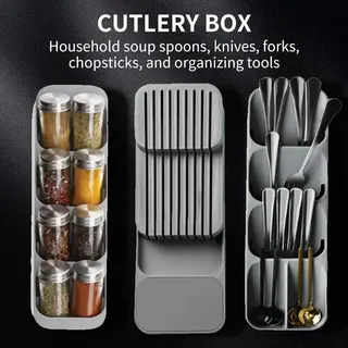 Organiseur tiroir modulable compact rangecouverts porte couteaux porte…