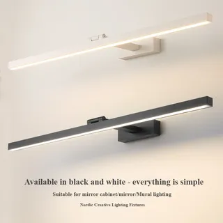 Led miroir phare salle de bain installation facile nordique salle de…