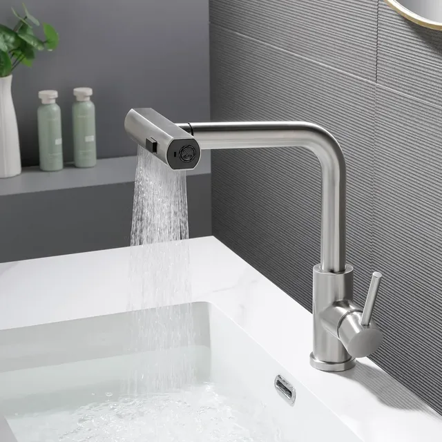 Mitigeur monocommande cuisine évier acier inox brossé… – vue 2