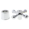 Poignée croix laiton chromé finition miroir style rétro… – vue 6