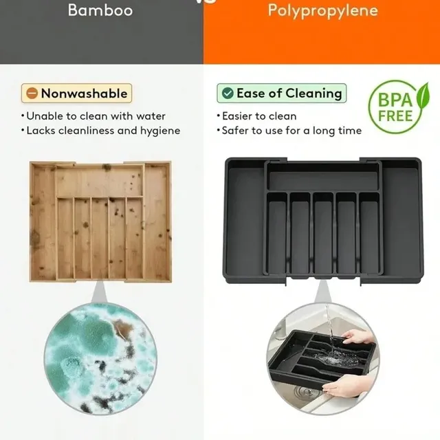 Organisateur tiroir cuisine extensible réglable range… – vue 5