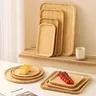 Plateau de service en bambou japonais simple – vue 1
