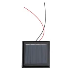 5 pièces Mini panneau solaire 2/1.5/3/5V 120/150/130/60mA panneau solaire avec fils panneau de Charge étanche extérieur