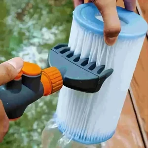 Nettoyeur portatif de filtre de cartouche de piscine, outil de fixation de tuyau de nettoyage de filtre à eau de spa de jacuzzi, nettoyeur de cartouche de piscine