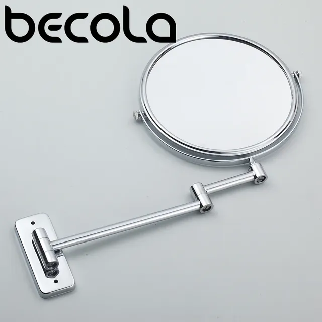 Miroir mural articulé extensible chromé rond 8 pouces… – vue 5