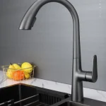 Robinet de cuisine, robinet caché télescopique universel extractible froid et chaud, accessoires de cuisine, robinet de cuisine en acier inoxydable