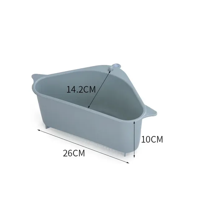 Étagère rangement triangulaire plastique ventouse… – vue 6
