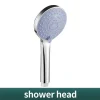 Douche 3 Kit Boosté 5 vitesses grande sortie d&rsquo;eau ensemble de douche de 3 pièces ménage à main grand panneau salle de bain douche