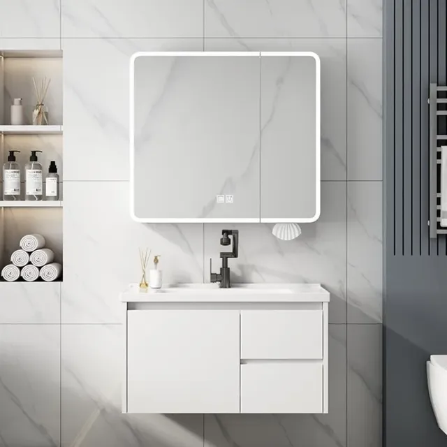 Miroir moderne salle de bain armoire porte conceptions… – vue 3