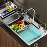 Robinet cascade d'évier de cuisine Nano brossé… – vue 3