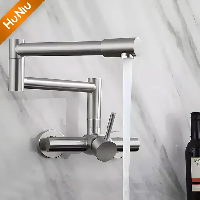 HuNiu robinet de cuisine pliant en acier inoxydable 304 – vue 6
