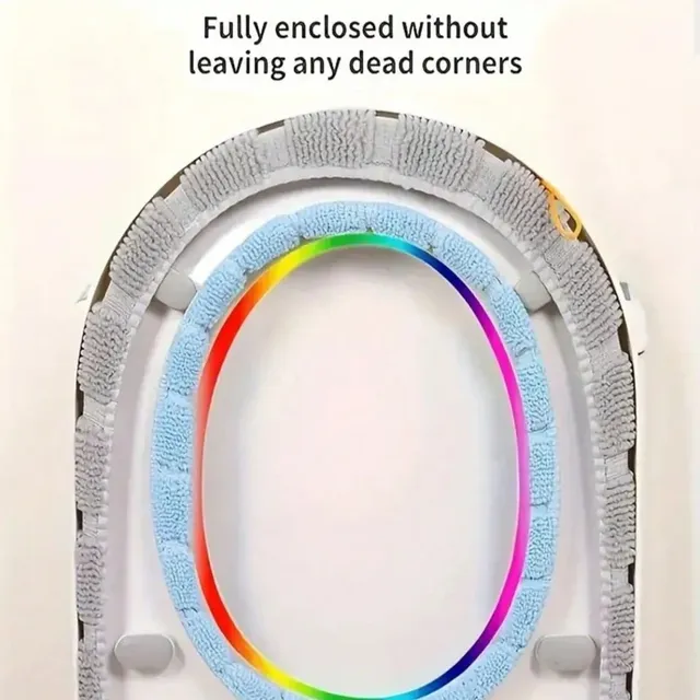 1/2/4 pièces de siège de toilette lavable double couleur… – vue 3