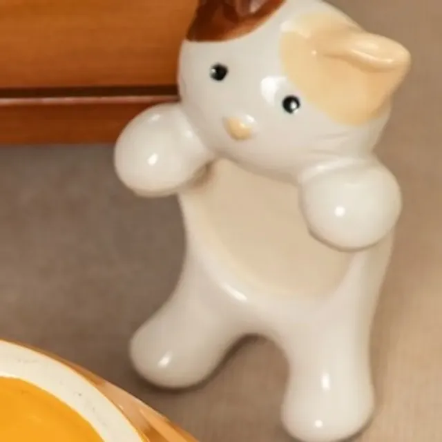 Bol en céramique pour chat de dessin animé – vue 2