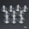 Lot dix ventouses silicone transparentes souples clips… – vue 2