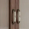 Poignée bouton céramique porcelaine ivoire floral rose… – vue 4