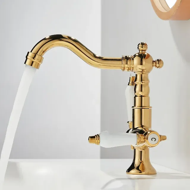 Robinets de lavabo robinets de salle de bains en laiton… – vue 3