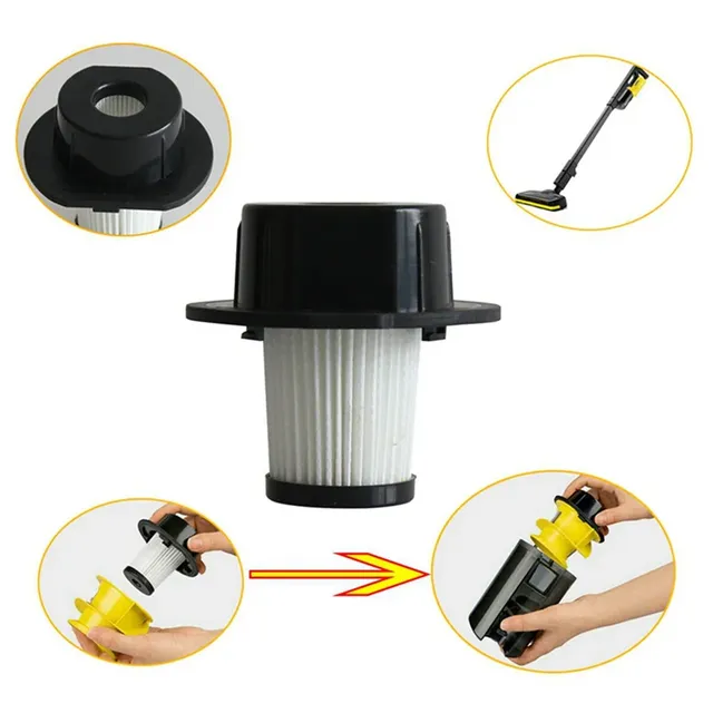 Filtre HEPA cylindrique compatible Karcher VC4i… – vue 4